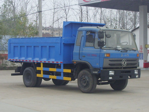東風153側翻蓋自卸式垃圾車