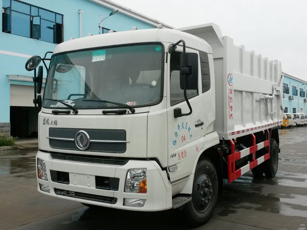 東風天錦壓縮站對接式垃圾車