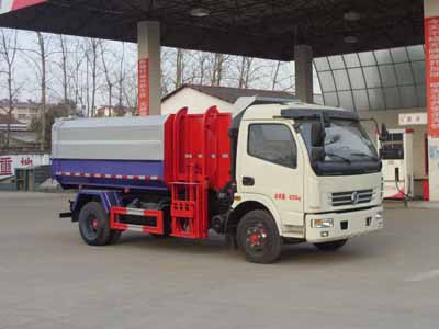 東風多利卡自裝卸(掛桶）6方垃圾車