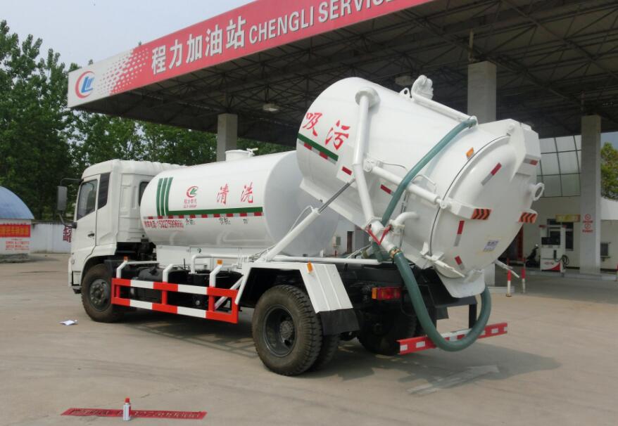 天錦清洗吸汙車(水罐4方,汙水罐5方)